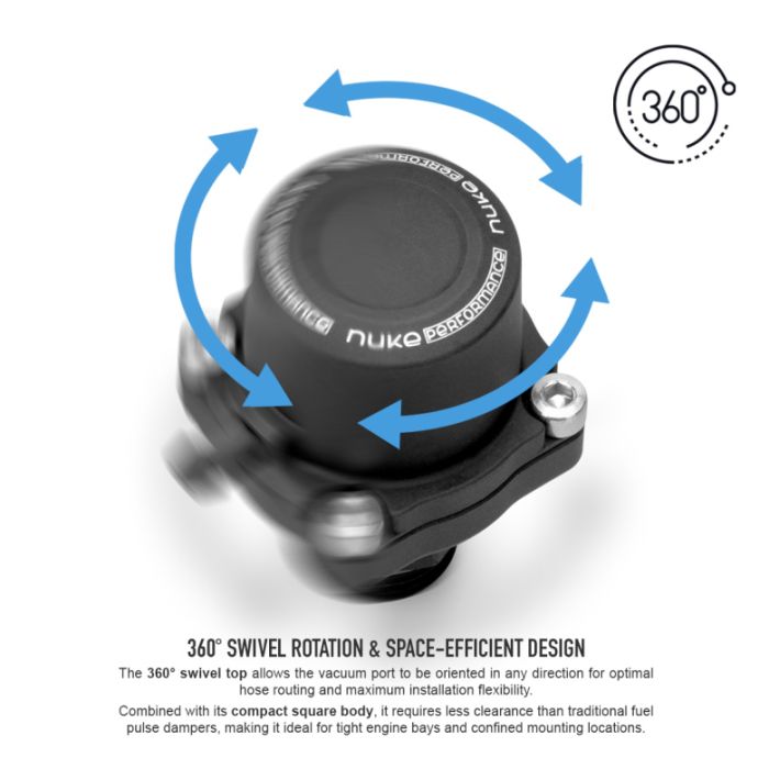 Nuke Performance FPD70s AN 6 ORB Fuel Pulsation Damper