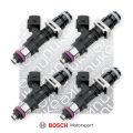 Inyector Bosch Nuke Performance 2200cc NGI2 65mm EV14L, 4 unidades, flujo calibrado.