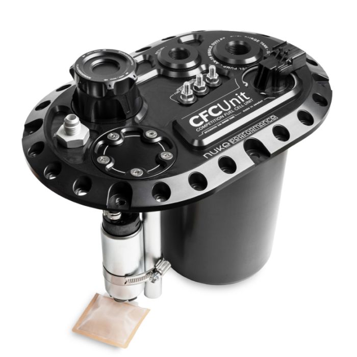 Nuke Performance CFC Unit for Brushless Fuel Pumps, Competition Fuel Cell Unit with Integrated Fuel Surge Tank.