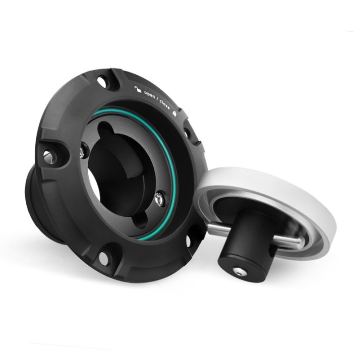 Nuke Performance Fuel Filler Cap and Hose Kit with Steel Bracket and M6 Screws for CFC Unit.