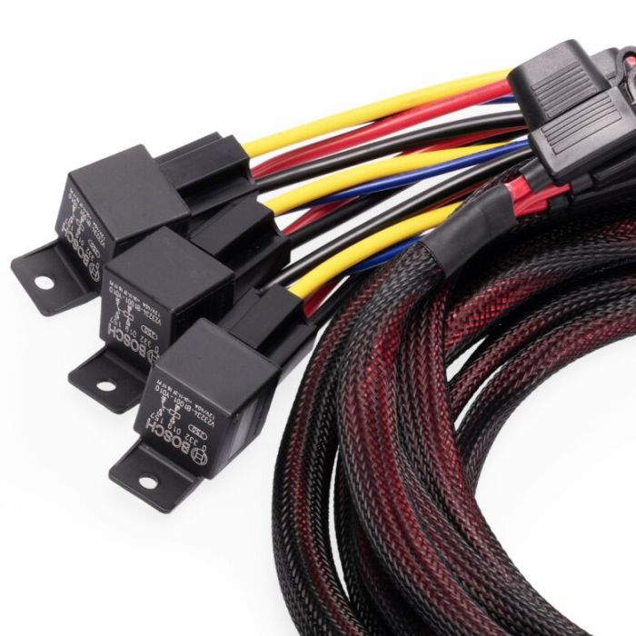 Nuke Performance 30 Amp Triple Fuel Pump Battery Connection Wiring Kit