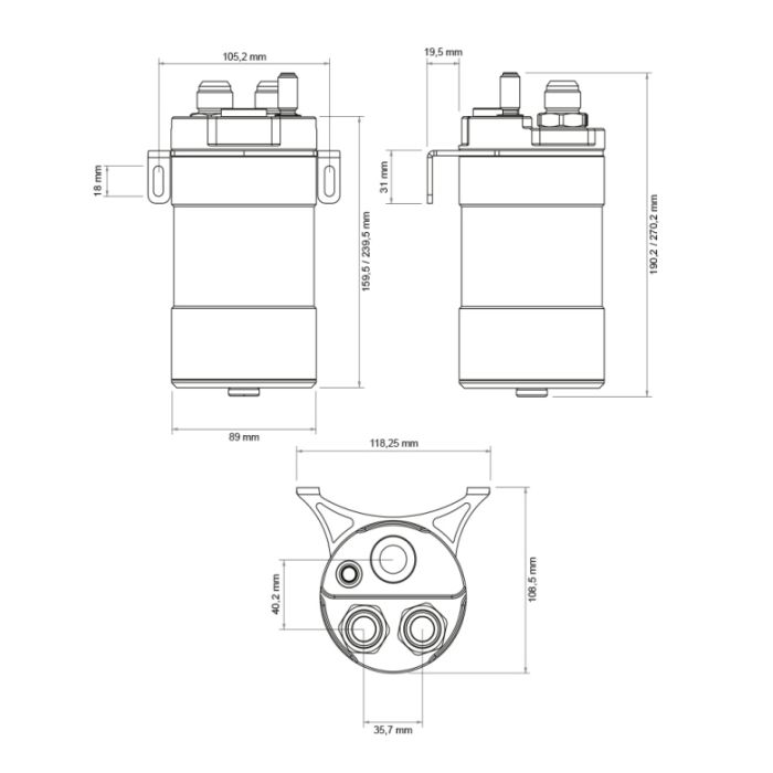 Nuke Performance Competition Oil Catch Can, 0.5 Litre