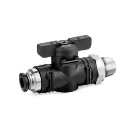 Nuke Performance Pneufit Quick Connect Ball Valves for Fuel Taps, 1/4" Male Thread to 8mm Tube