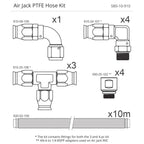 Kit de mangueras de PTFE para gato neumático Nuke Performance