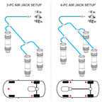 Kit de mangueras de PTFE para gato neumático Nuke Performance