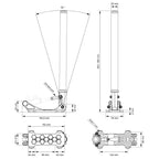 Freno de mano hidráulico Nuke Performance DriftSpec Pro Carbon 360 mm 14,17"
