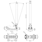 Freno de mano hidráulico Nuke Performance DriftSpec Pro Carbon 360 mm 14,17"
