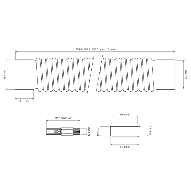 Nuke - Fuel Filler Hose Kit, Translucent (600mm)