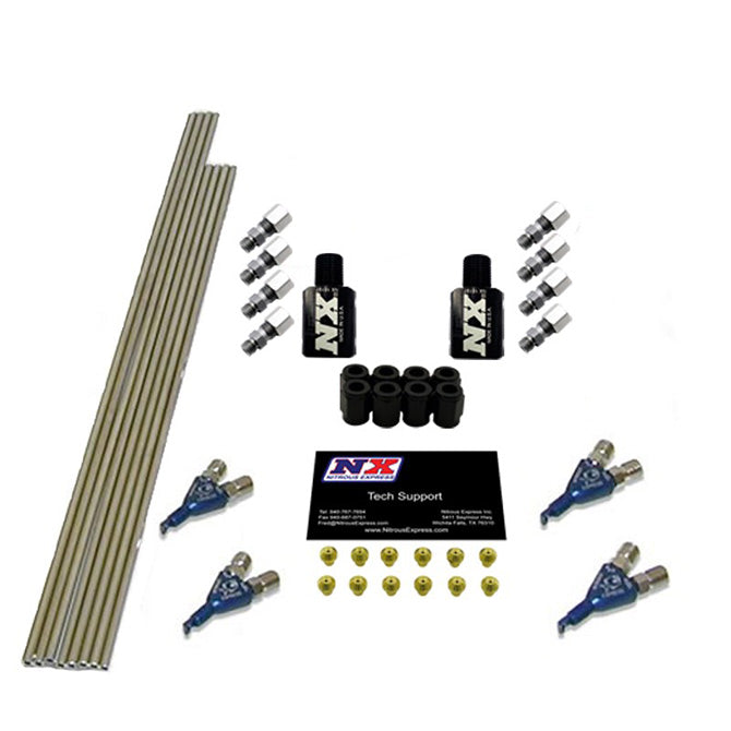 Kit de instalación Piranha de 4 cilindros sin solenoides Nitrous Express NX NX400