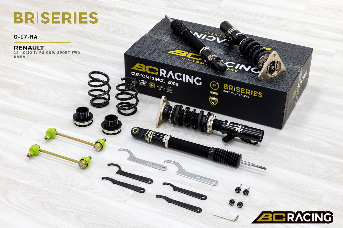 Coilovers BC Racing O-17-BR-RS para Renault Clio IV RS CUP/Sport tracción delantera RM5M1 2012+