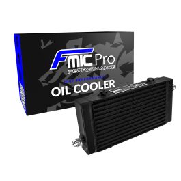 Oil cooler FMIC.Pro 240x140x40 asymmetric oil enters black