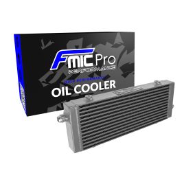 Oil cooler FMIC.Pro 360x140x40 asymmetric oil enters silver
