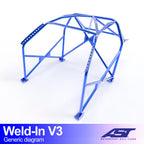 Arco de seguridad Opel Corsa (E) Hatchback 3 puertas Weld In V3