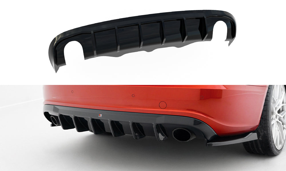 Difusor trasero para Audi A5 S-Line Sportback 8T (Version with dual Exhaust tips on one side)