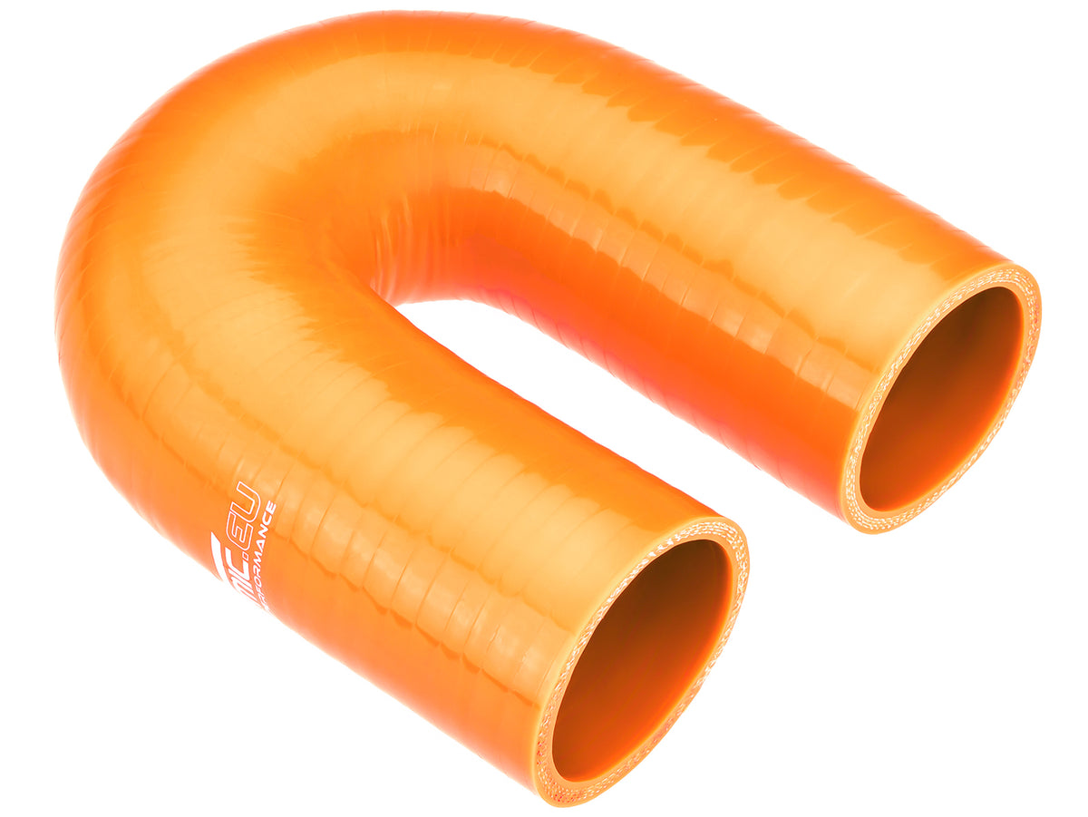 Codo de silicona 180° 57 mm naranja
