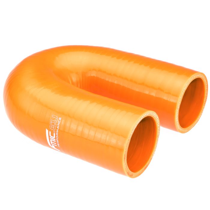 180° Silicone Elbow (51 mm) Orange