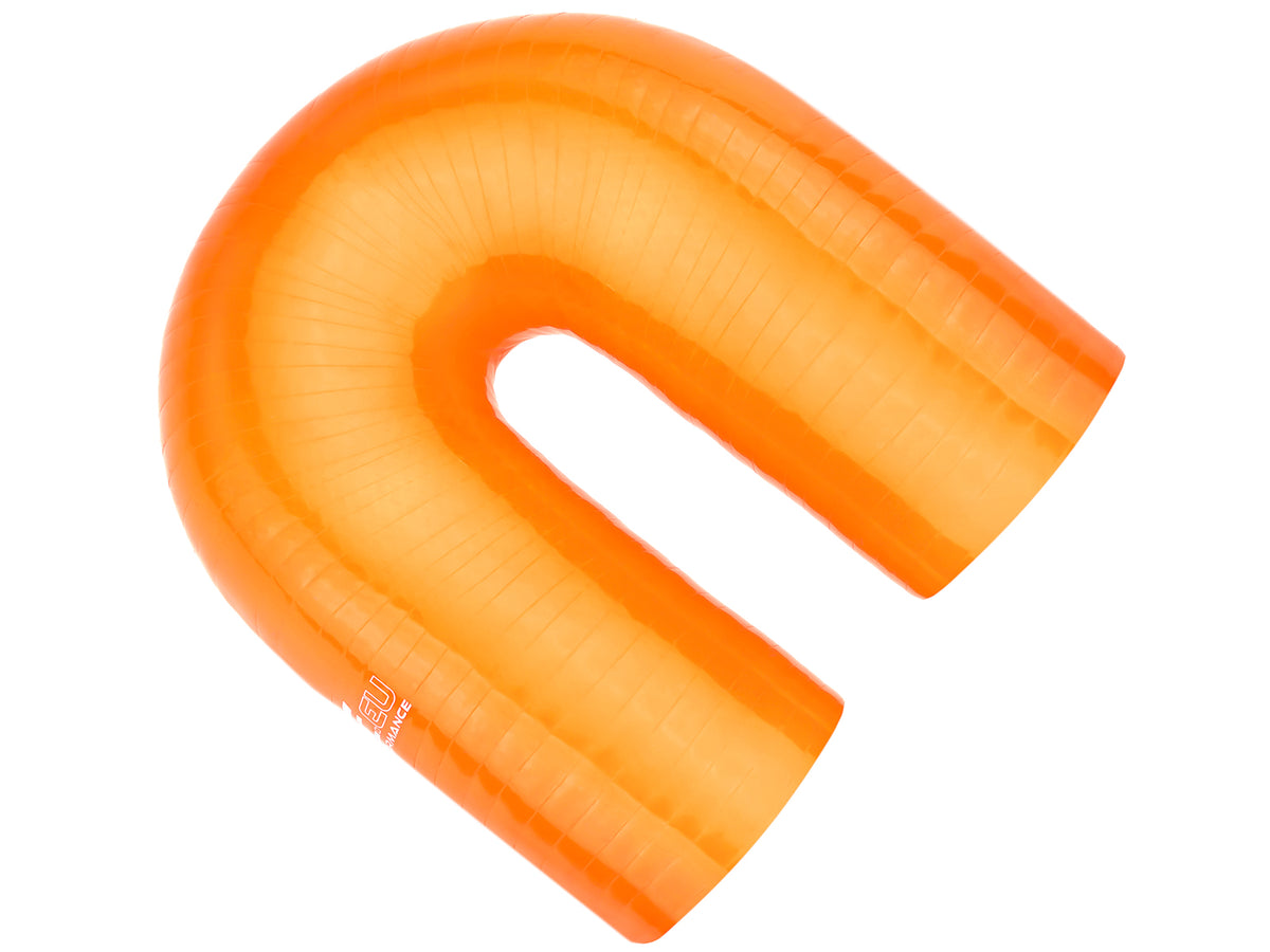 Codo de silicona 180° 63 mm naranja