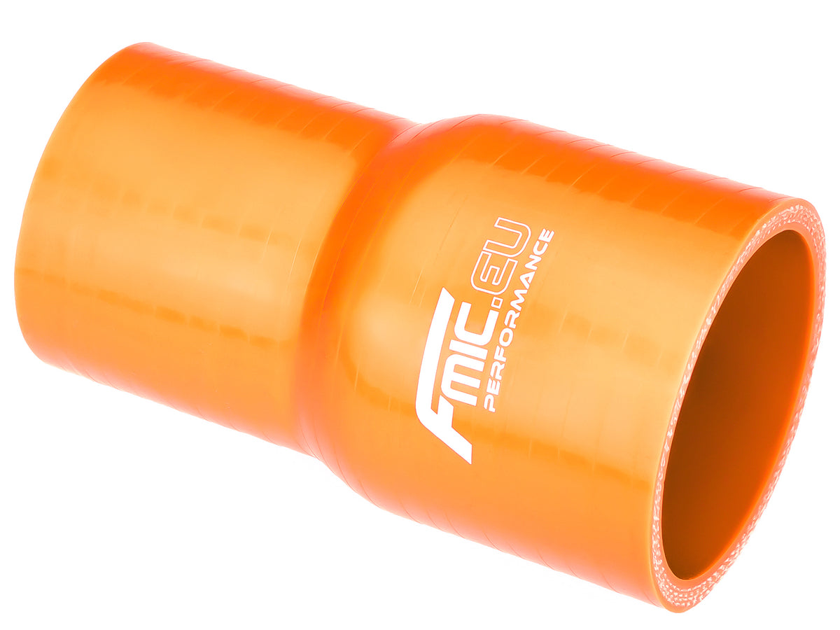 Reductor recto de silicona 83/102 mm naranja