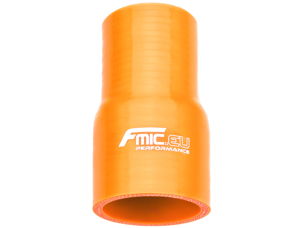Reductor recto de silicona 57/80 mm naranja