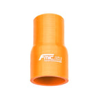 Straight silicone reducer 25/32 mm orange