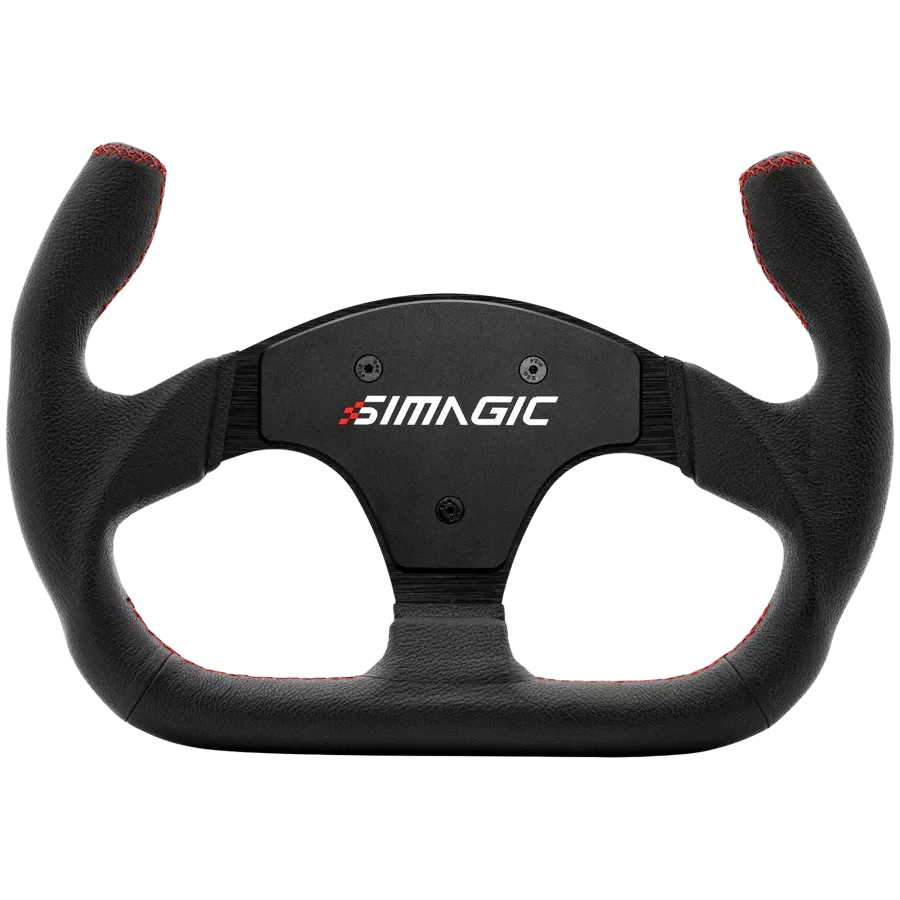 Volante de competición profesional de cuero en forma de C 325 mm SIMAGIC simulador simracing