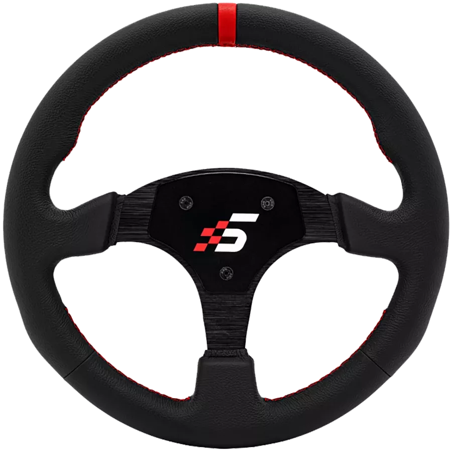 Volante de competición redondo de cuero profesional 330 mm SIMAGIC Simulador Simracing