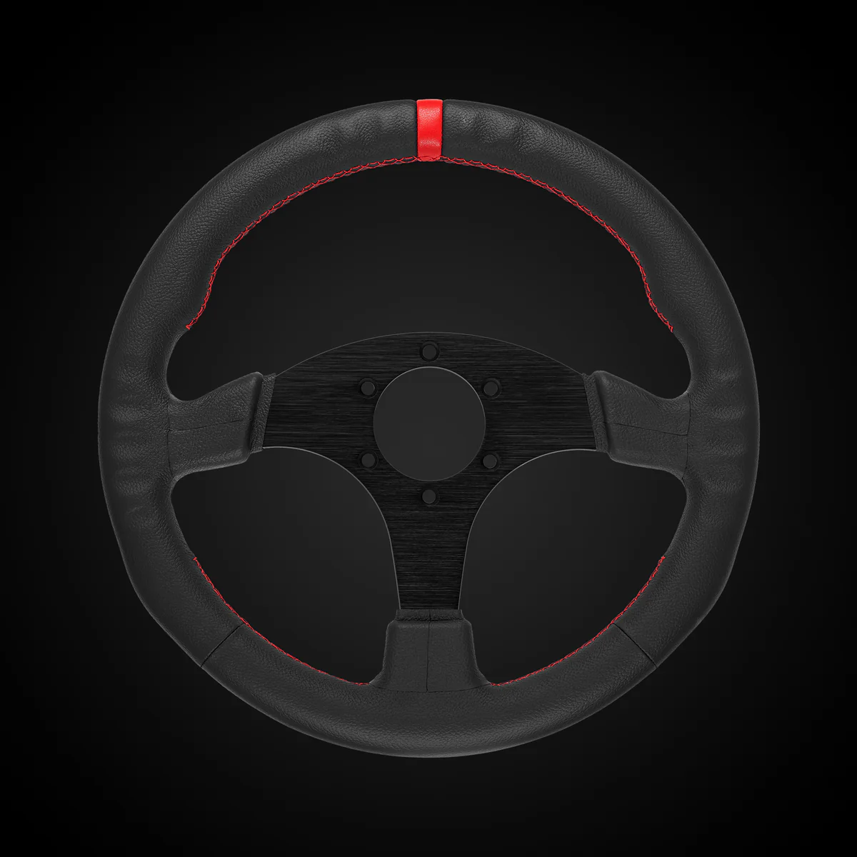 Volante de competición redondo de cuero profesional 330 mm SIMAGIC Simulador Simracing