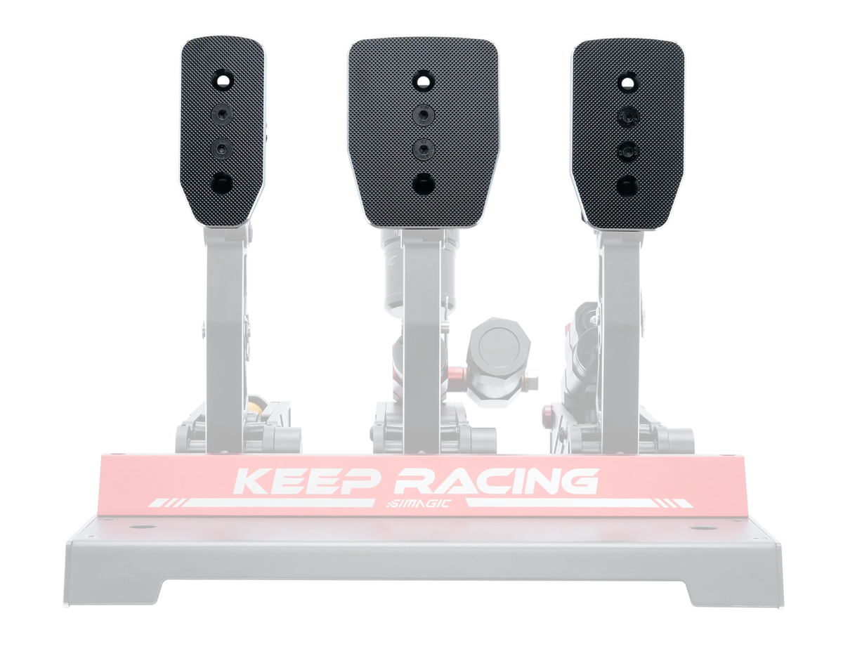 Set de placas de pedal planas estándar acelerador freno embrague para pedales P1000 SIMAGIC simulador simracing