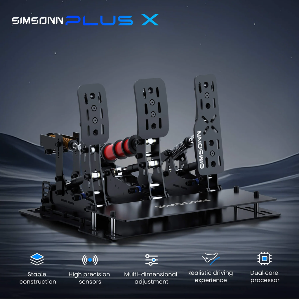 Pedalbox Pedal Plus X SIMSONN Simulador Simracing - Plata