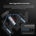 Pedalbox Pedal Plus X SIMSONN para simulador Simracing - Negro