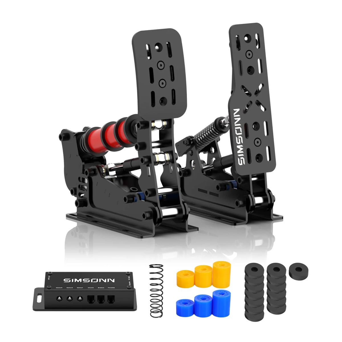 Pedalbox Pedal Plus X SIMSONN para simulador Simracing - Negro