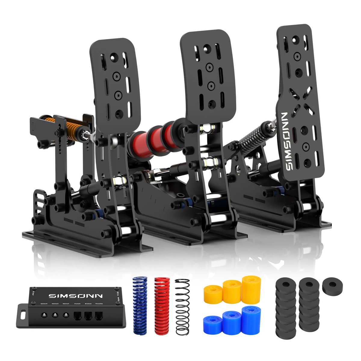 Pedalbox Pedal Plus X SIMSONN para simulador Simracing - Negro