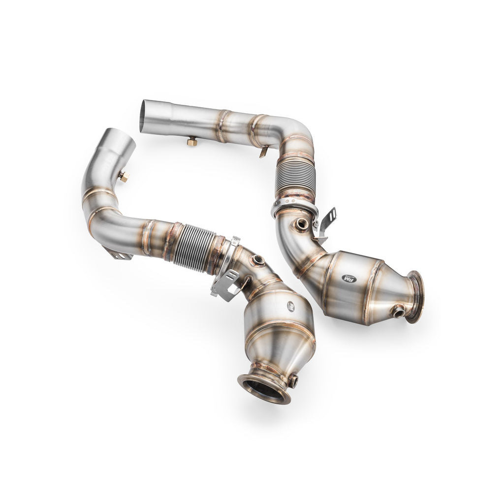 Downpipe BMW M5 F90 con catalizador HJS 300 CPSI EURO 6