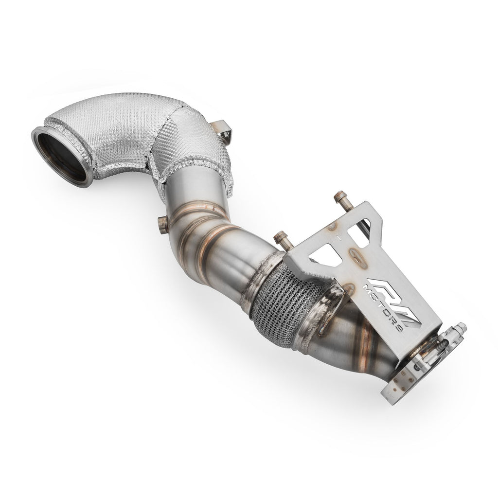 Downpipe AUDI RS3 8Y 2.5 TFSI con protector térmico con silenciador