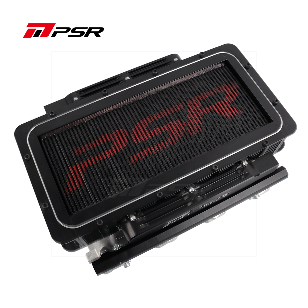 Intercooler aire-agua billet Pulsar PSR para colectores de admisión PSR de motores GM LS