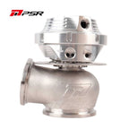 Válvula de descarga externa Pulsar PSR de nueva generación de 38 mm con doble banda en V, color plata.