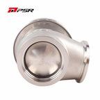 Válvula de descarga externa Pulsar PSR de nueva generación de 38 mm con doble banda en V, color plata.