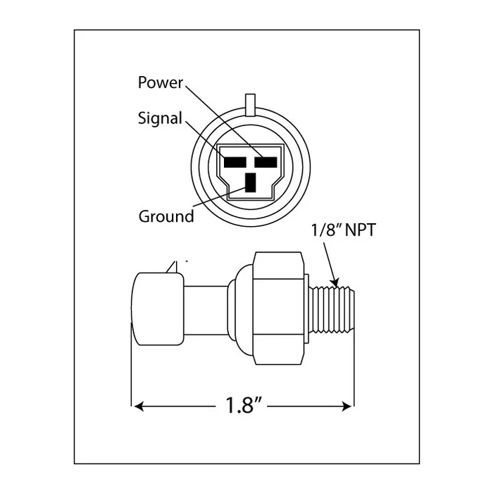 Prosport Premium oil/fuel pressure sensor