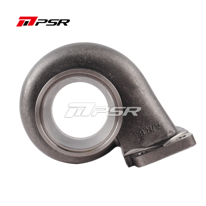 Carcasa de turbo Pulsar PSR de inserción con rodamiento de bolas de precisión PTE, entrada y salida con banda en V, 0,82 A/R, acero inoxidable para 6266 / 6466 / 6766