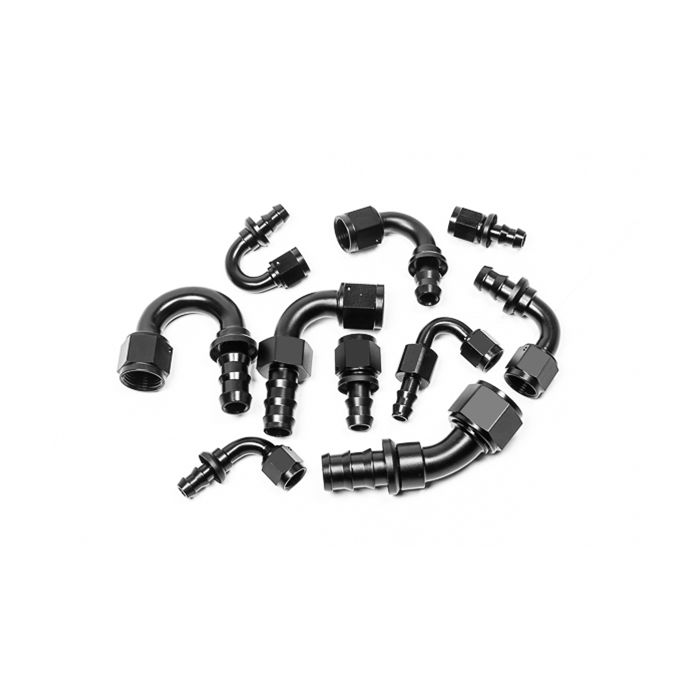 Radium Engineering AN6 45DEG Pushlok Hose End