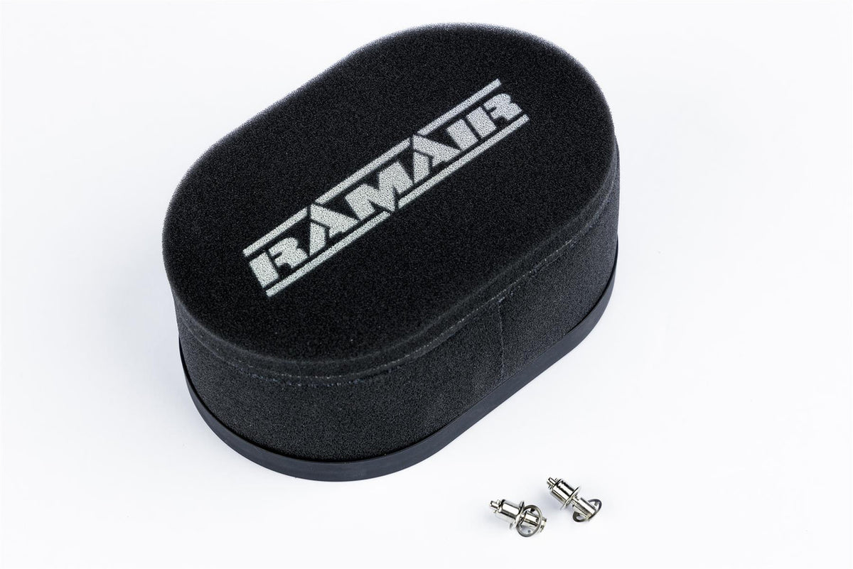 Filtro de aire de espuma Ramair para carburador con placa base para Pierburg 2E2 2E3 2E-E 65 mm