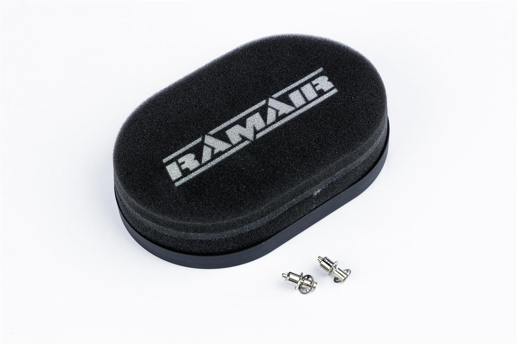 Filtro de aire de espuma Ramair para carburador con placa base para Weber 32 34 DMTL DMTR DATR, 25 mm de altura interior