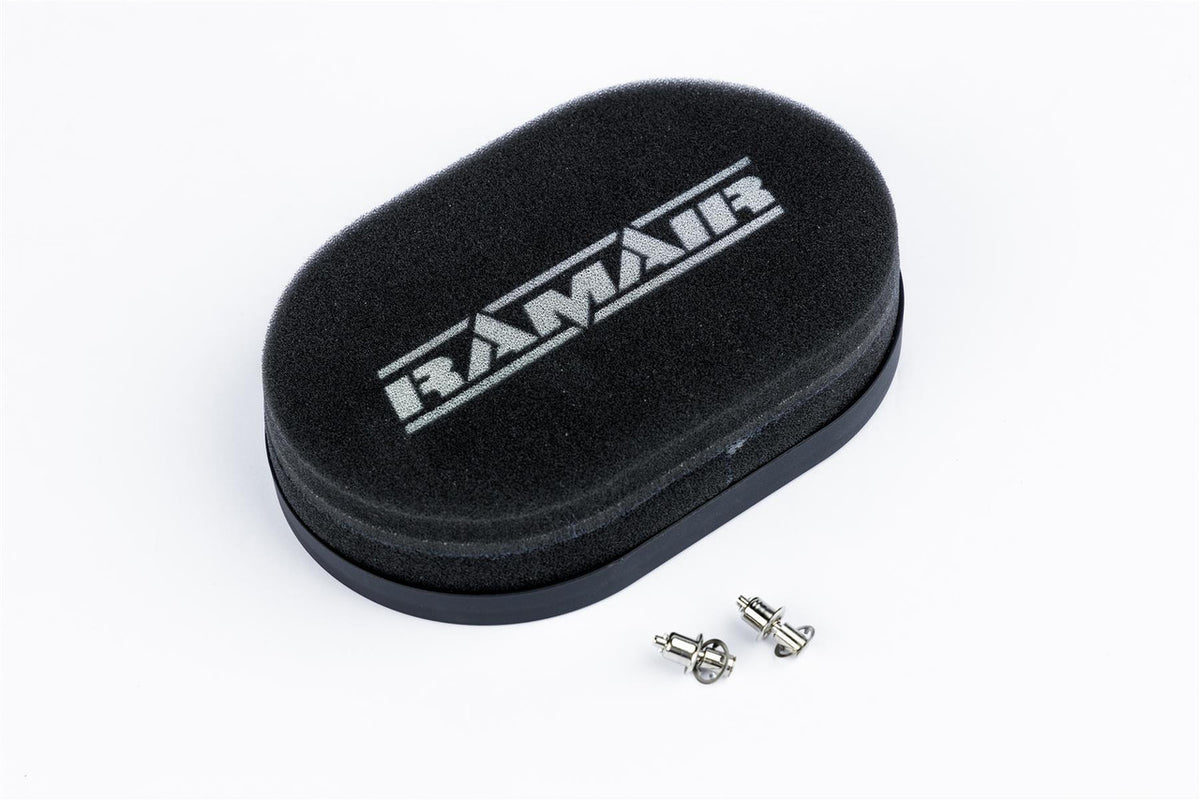 Filtro de aire de espuma Ramair para carburador con placa base para Weber 32 34 DMTL DMTR DATR, 25 mm de altura interior