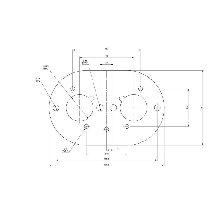 Ramair Carburetor Foam Air Filter with Base Plate, for Weber 40 IDF, 100mm Internal Height.