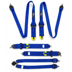 Arnés de competición para HANS FMIC.Pro FIA 2031 8853-2016 de 6 puntos (2+3)" x 3" azul