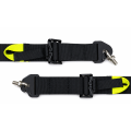 FMIC.Pro FIA 2031 8853-2016 6-Point Competition Harness, 5 x 5 cm, Black