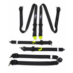 FMIC.Pro FIA 2031 8853-2016 6-Point Competition Harness, 5 x 5 cm, Black