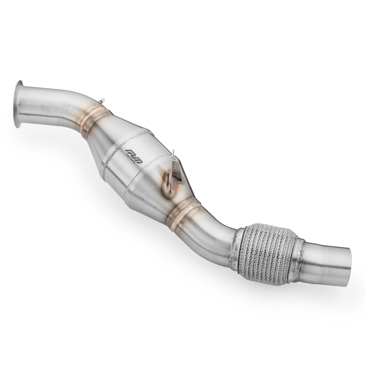 Downpipe RM Motors para BMW E81 E60 E91 E88 116d 316d 520d N47 con catalizador Euro 3 100 CPSI