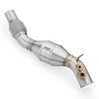 Downpipe RM Motors para BMW E81 E60 E91 E88 116d 316d 520d N47 con catalizador Euro 3 100 CPSI