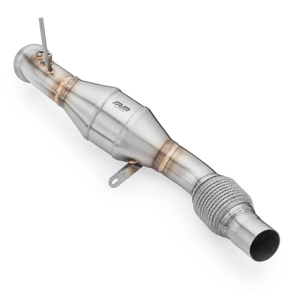 Downpipe RM Motors para BMW E81 E60 E91 E88 116d 316d 520d N47 con catalizador Euro 3 100 CPSI